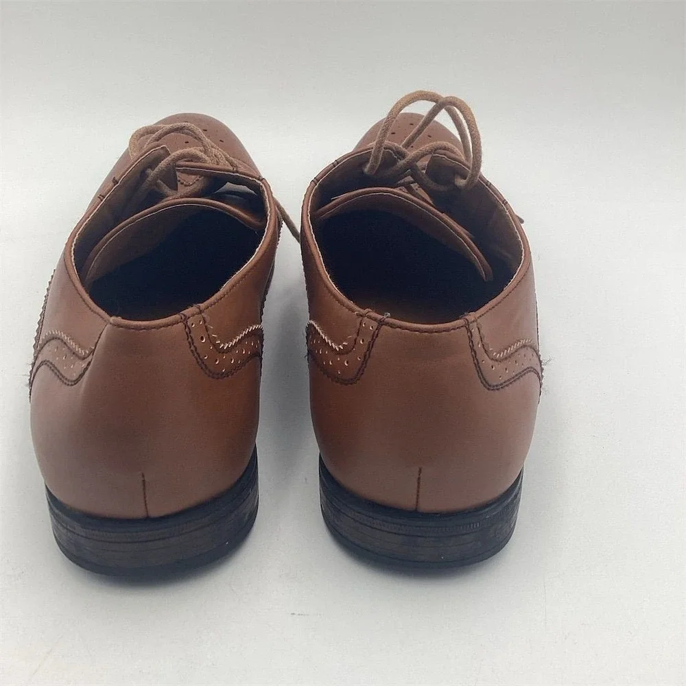 Perry Ellis Portfolio Men's Brown Oxford Dress Shoes‎ Size 10 Wingtip